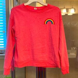 GAP Kids pull over sweatshirt with rainbow design